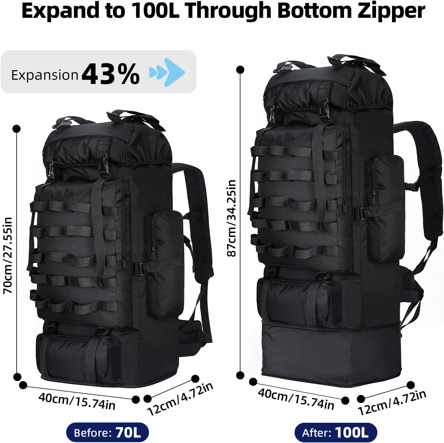 Trailforgie 100L Expedition Backpack