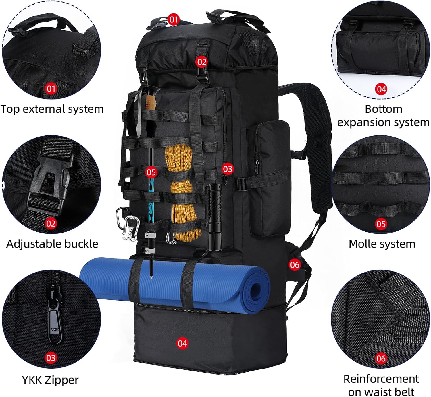 Trailforgie 100L Expedition Backpack