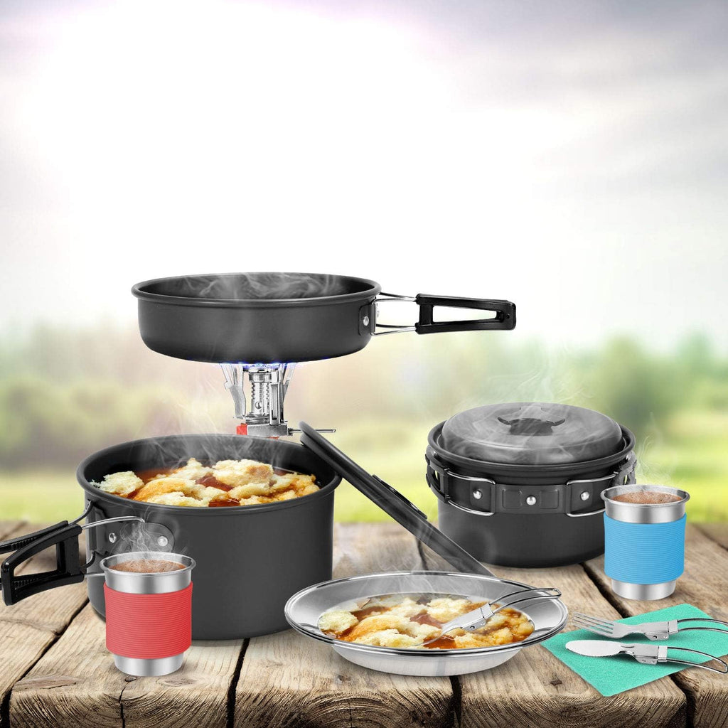 Trailforgie Collapsible Cookware Set (8-Piece)