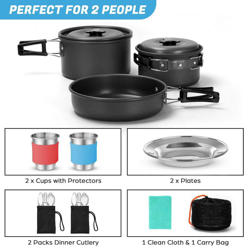 Trailforgie Collapsible Cookware Set (8-Piece)