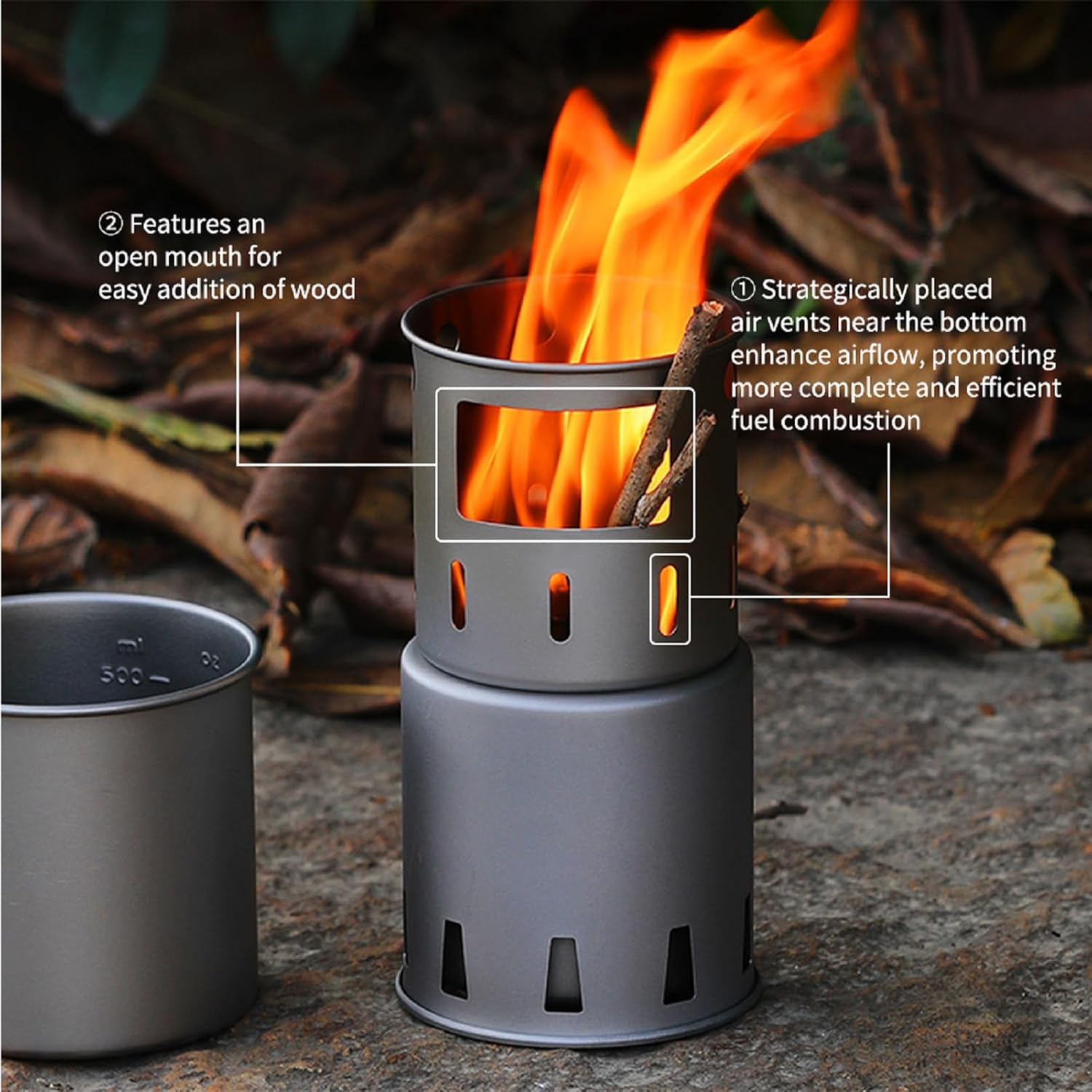 Trailforgie Ultralight Titanium Camping Stove