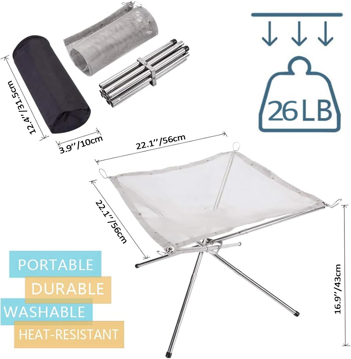 Trailforgie Portable Fire Pit XL