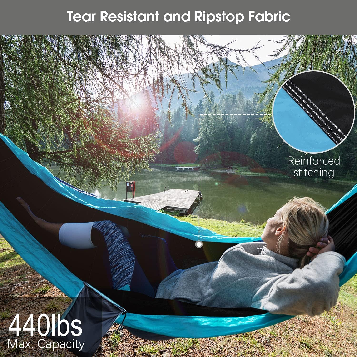Trailforgie All-Weather Hammock with Rainfly