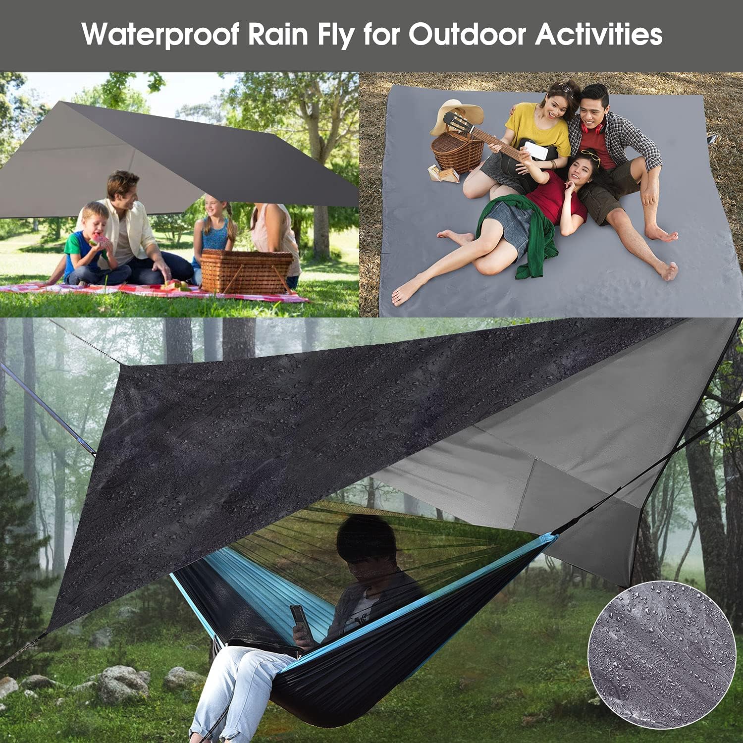 Trailforgie All-Weather Hammock with Rainfly