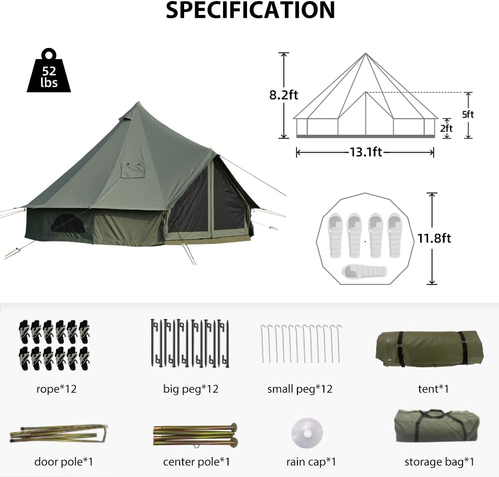 Trailforgie Expedition 4-Season Tent